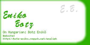 eniko botz business card
