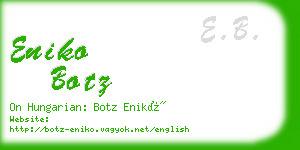 eniko botz business card